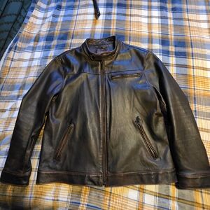 Thursday Boot Company Rich Brown Leather Jacket